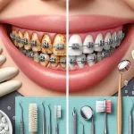 Hnědé skvrny na zubech a rovnátka – Jak se jich zbavit