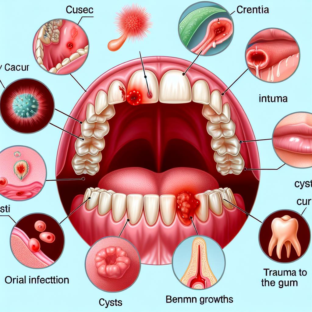 Tvrdá bulka na dásni: Hlavní příčiny