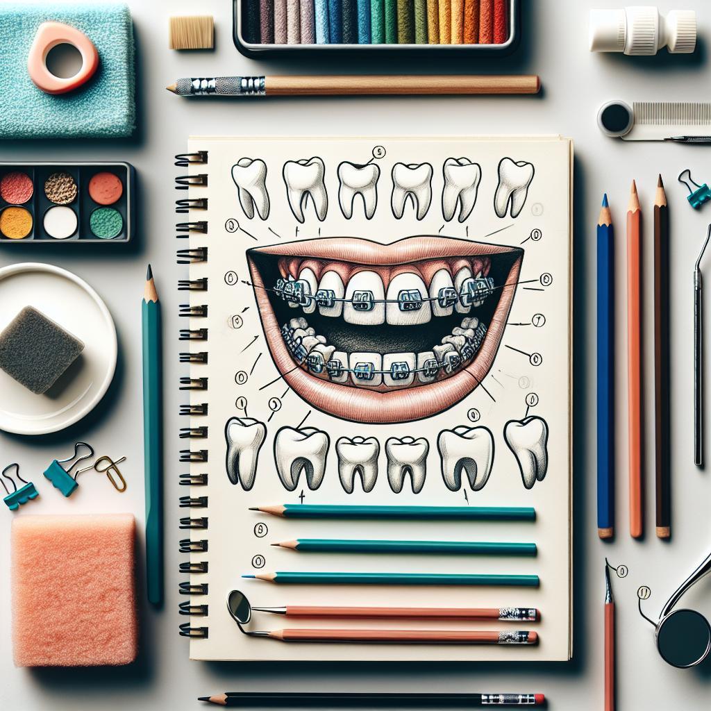 Jak nakreslit zuby s rovnátky: Kreativní návod pro začátečníky