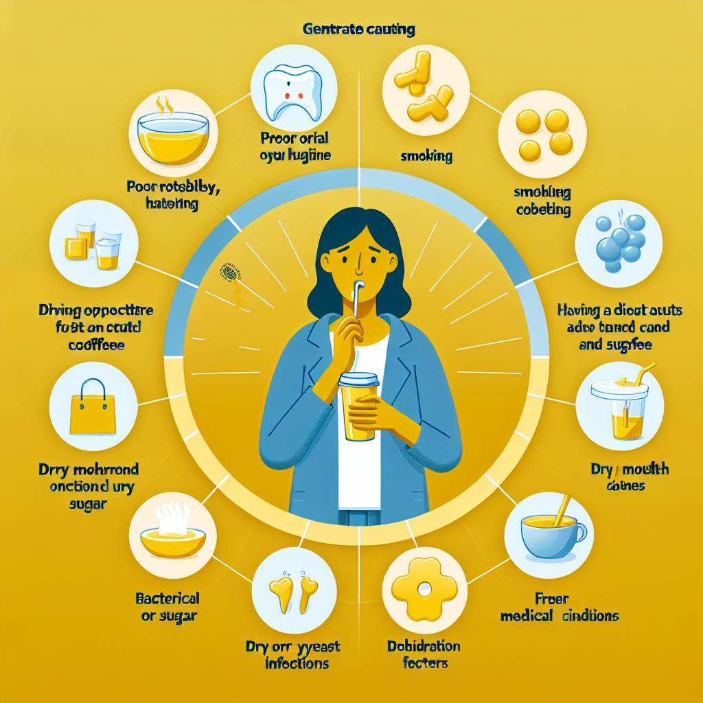 Jaké jsou příčiny žlutého povlaku?