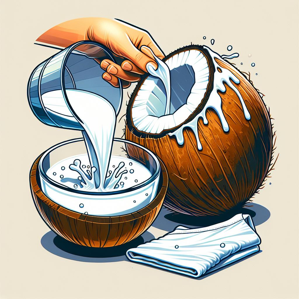 Kokosové mléko jako přírodní bělidlo