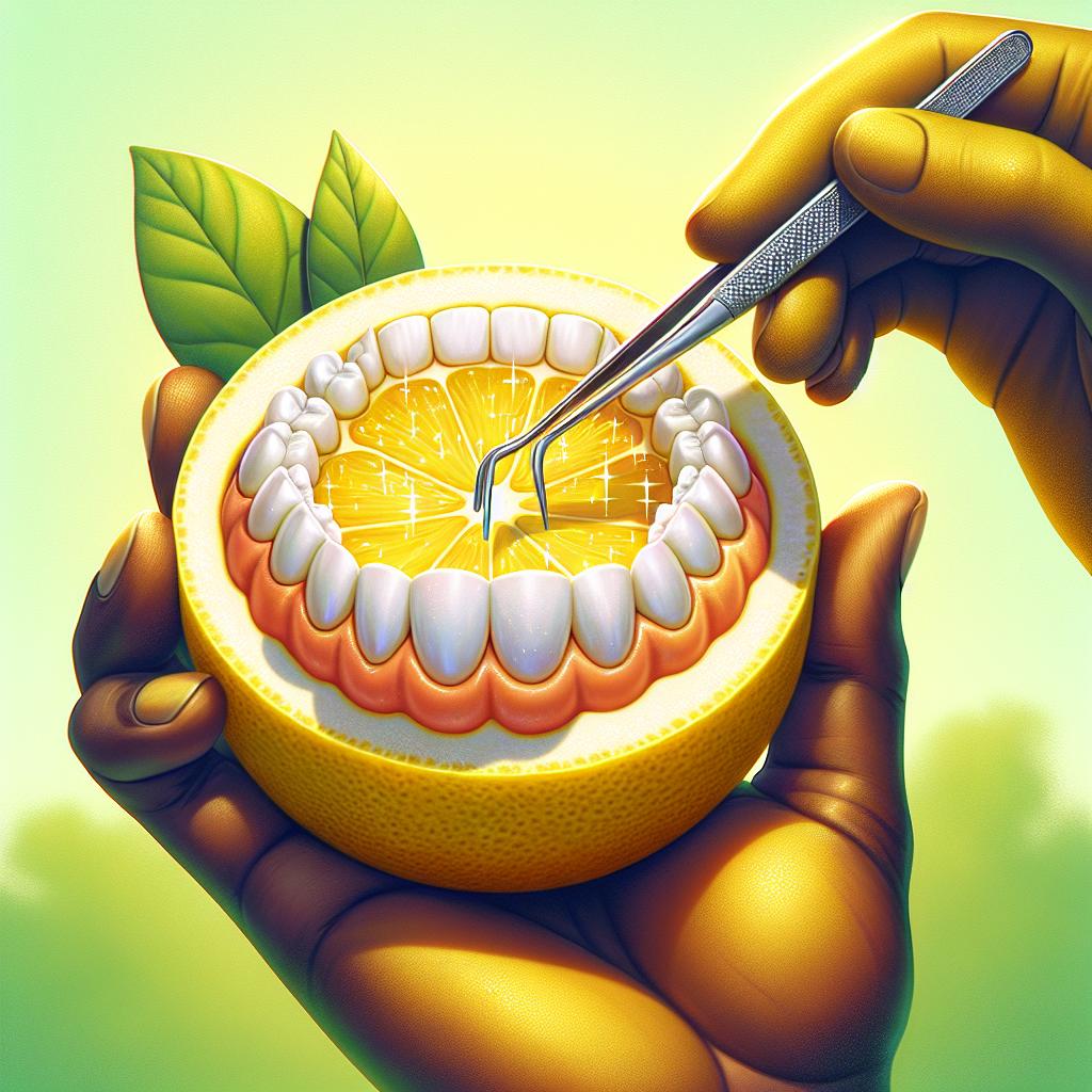 Citron jako přírodní bělidlo zubů